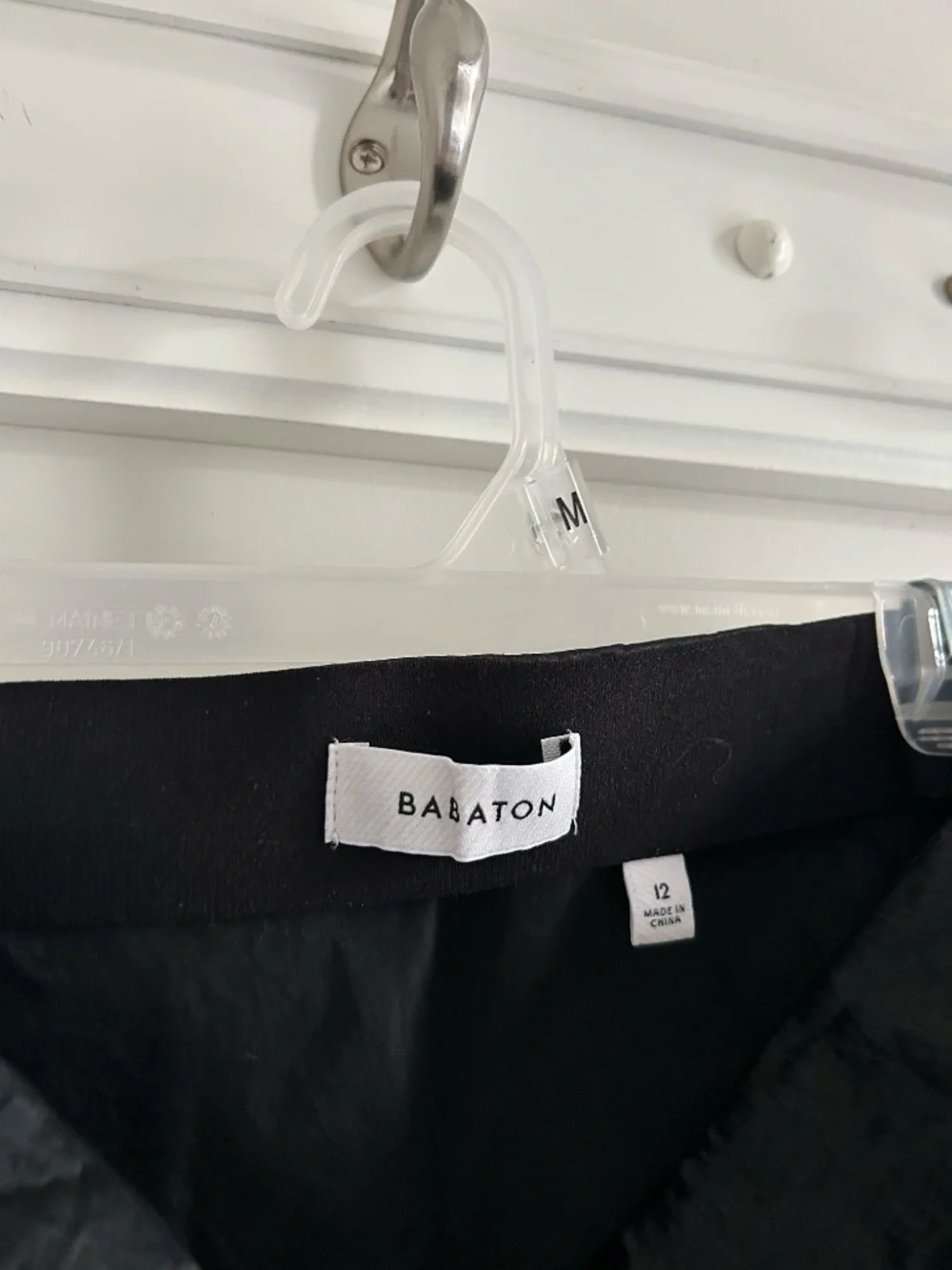 Satin Slip Maxi Skirt (black) - Picture 3 of 4